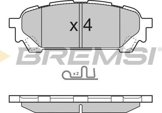 Bremsi BP3270 - Brake Pad Set, disc brake autospares.lv