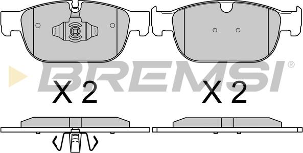 Bremsi BP3756 - Brake Pad Set, disc brake autospares.lv