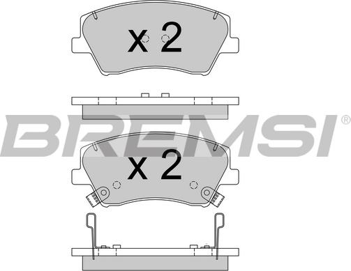 Bremsi BP3766 - Brake Pad Set, disc brake autospares.lv