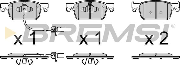 Bremsi BP3761 - Brake Pad Set, disc brake autospares.lv