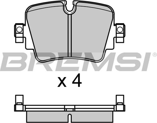 Bremsi BP3700 - Brake Pad Set, disc brake autospares.lv