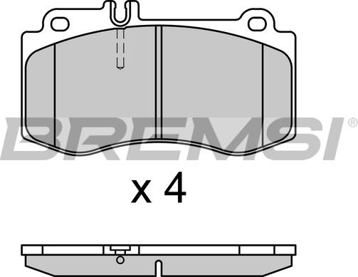 Bremsi BP3710 - Brake Pad Set, disc brake autospares.lv