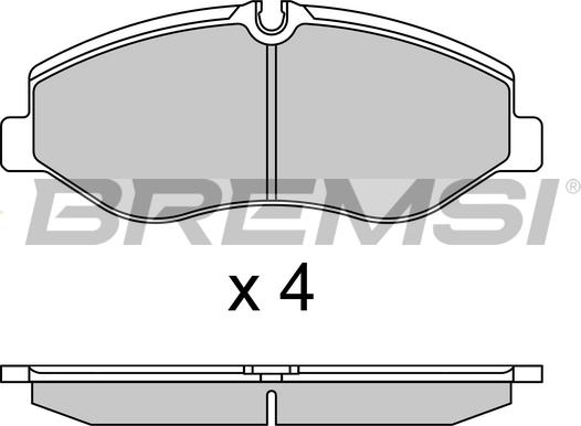 Bremsi BP3733 - Brake Pad Set, disc brake autospares.lv