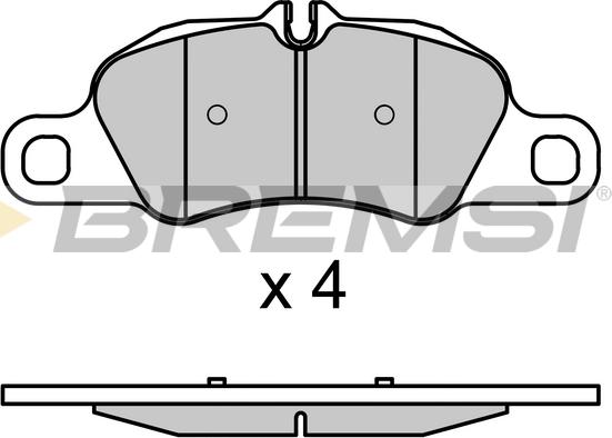 Bremsi BP3725 - Brake Pad Set, disc brake autospares.lv