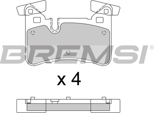 Bremsi BP3773 - Brake Pad Set, disc brake autospares.lv