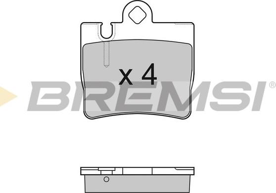 Bremsi BP2999 - Brake Pad Set, disc brake autospares.lv