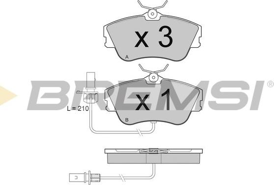 Bremsi BP2994 - Brake Pad Set, disc brake autospares.lv