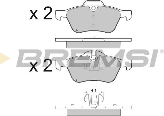 Bremsi BP2995 - Brake Pad Set, disc brake autospares.lv