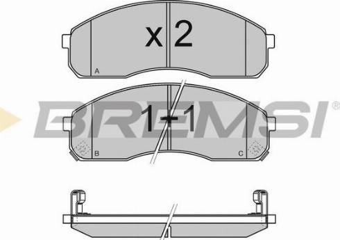 Bremsi BP2991 - Brake Pad Set, disc brake autospares.lv