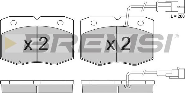 Bremsi BP2949 - Brake Pad Set, disc brake autospares.lv