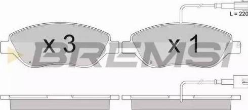 Bremsi BP2944 - Brake Pad Set, disc brake autospares.lv