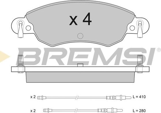 Bremsi BP2940 - Brake Pad Set, disc brake autospares.lv