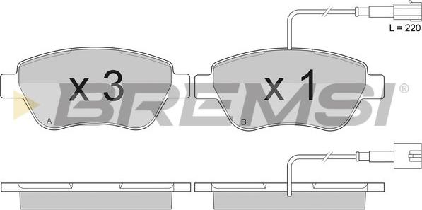Bremsi BP2942 - Brake Pad Set, disc brake autospares.lv