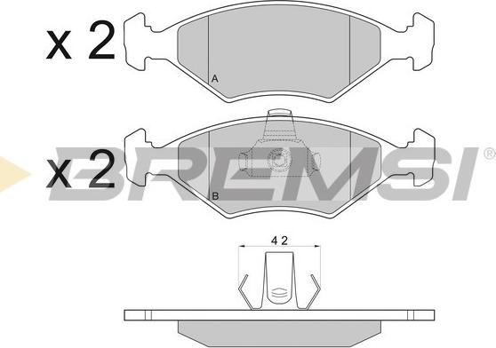 Bremsi BP2959 - Brake Pad Set, disc brake autospares.lv