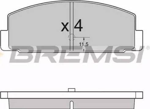Bremsi BP2954 - Brake Pad Set, disc brake autospares.lv