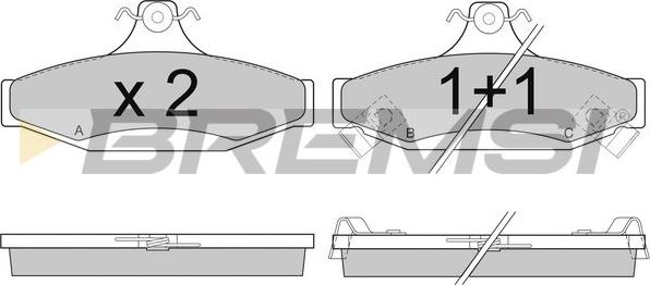 Bremsi BP2956 - Brake Pad Set, disc brake autospares.lv