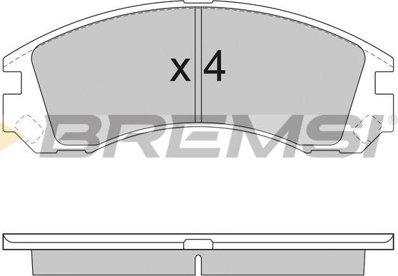 Bremsi BP2953 - Brake Pad Set, disc brake autospares.lv