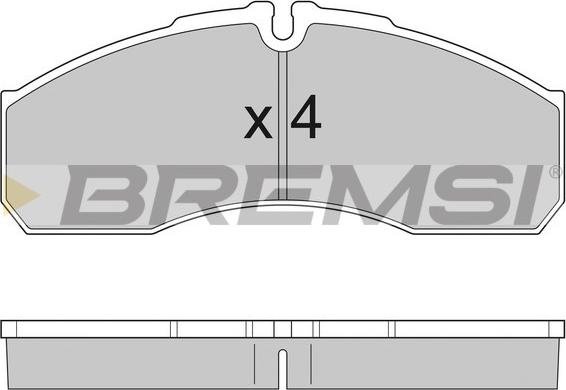 Bremsi BP2952 - Brake Pad Set, disc brake autospares.lv