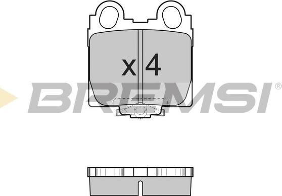 Bremsi BP2962 - Brake Pad Set, disc brake autospares.lv