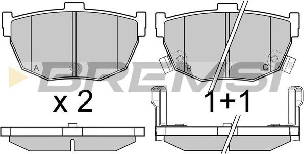 Bremsi BP2967 - Brake Pad Set, disc brake autospares.lv