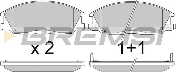 Bremsi BP2909 - Brake Pad Set, disc brake autospares.lv