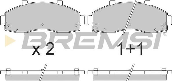 Bremsi BP2901 - Brake Pad Set, disc brake autospares.lv