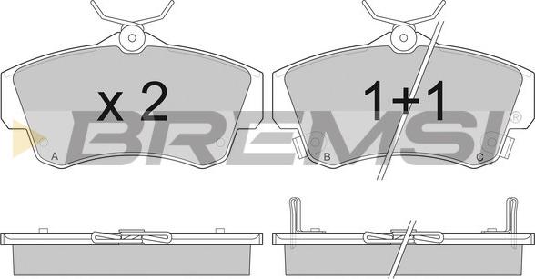 Bremsi BP2908 - Brake Pad Set, disc brake autospares.lv