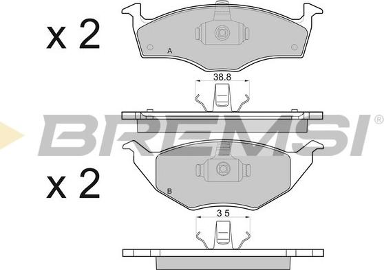 Bremsi BP2914 - Brake Pad Set, disc brake autospares.lv