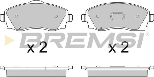 Bremsi BP2915 - Brake Pad Set, disc brake autospares.lv