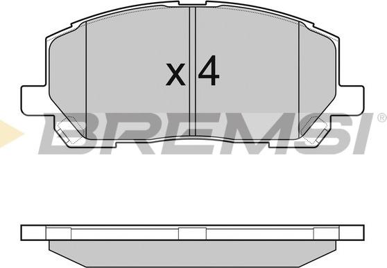 Bremsi BP2989 - Brake Pad Set, disc brake autospares.lv