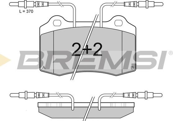 Bremsi BP2985 - Brake Pad Set, disc brake autospares.lv