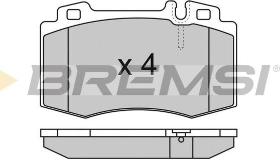 Bremsi BP2986 - Brake Pad Set, disc brake autospares.lv