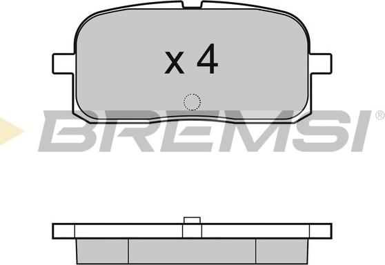 Bremsi BP2988 - Brake Pad Set, disc brake autospares.lv