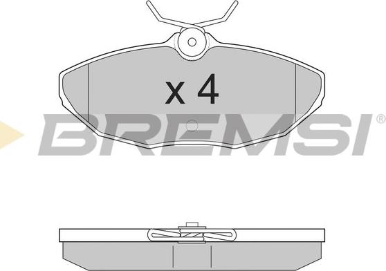 Bremsi BP2934 - Brake Pad Set, disc brake autospares.lv