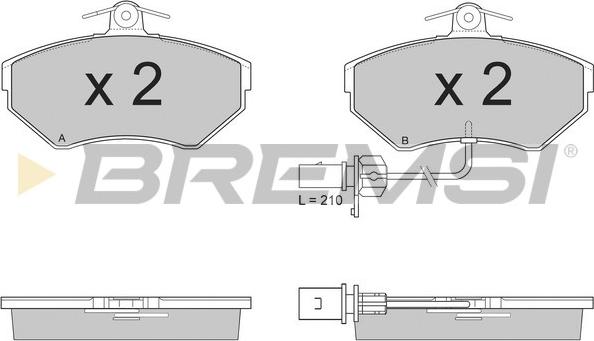 Bremsi BP2935 - Brake Pad Set, disc brake autospares.lv
