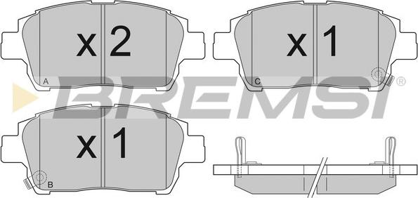 Bremsi BP2931 - Brake Pad Set, disc brake autospares.lv