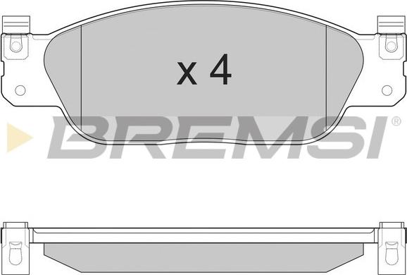 Bremsi BP2933 - Brake Pad Set, disc brake autospares.lv