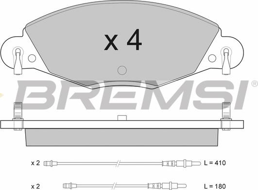 Bremsi BP2937 - Brake Pad Set, disc brake autospares.lv