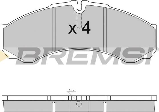Bremsi BP2925 - Brake Pad Set, disc brake autospares.lv