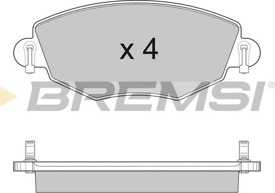 Bremsi BP2926 - Brake Pad Set, disc brake autospares.lv