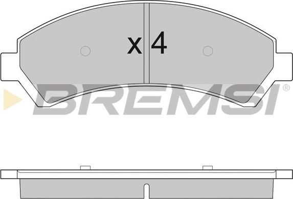 Bremsi BP2920 - Brake Pad Set, disc brake autospares.lv