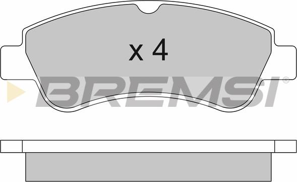 Bremsi BP2928 - Brake Pad Set, disc brake autospares.lv