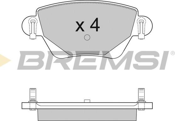 Bremsi BP2927 - Brake Pad Set, disc brake autospares.lv