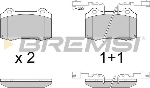 Bremsi BP2979 - Brake Pad Set, disc brake autospares.lv