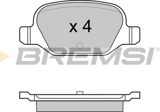 Bremsi BP2974 - Brake Pad Set, disc brake autospares.lv