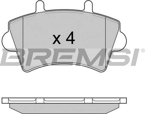 Bremsi BP2975TR - Brake Pad Set, disc brake autospares.lv