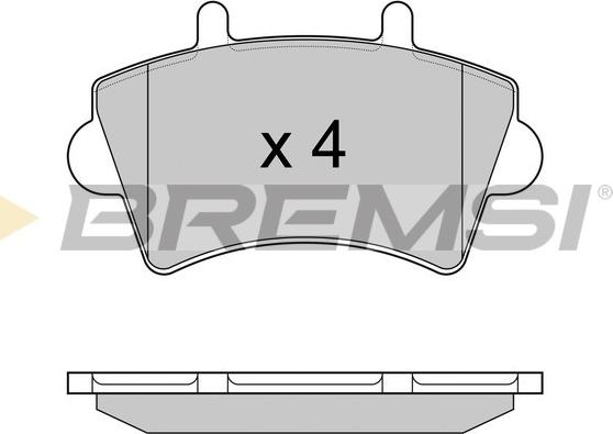 Bremsi BP2975 - Brake Pad Set, disc brake autospares.lv