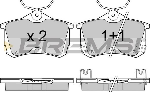 Bremsi BP2976 - Brake Pad Set, disc brake autospares.lv