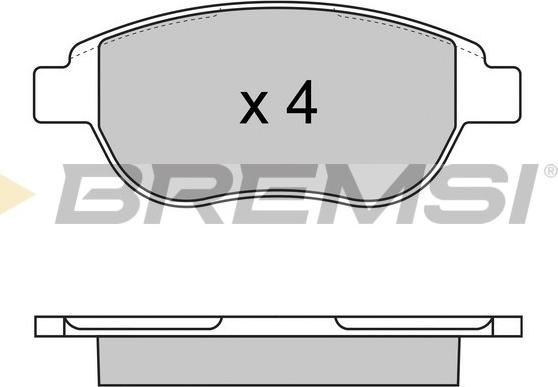 Bremsi BP2972 - Brake Pad Set, disc brake autospares.lv