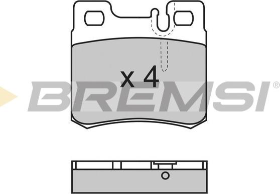 Bremsi BP2495 - Brake Pad Set, disc brake autospares.lv